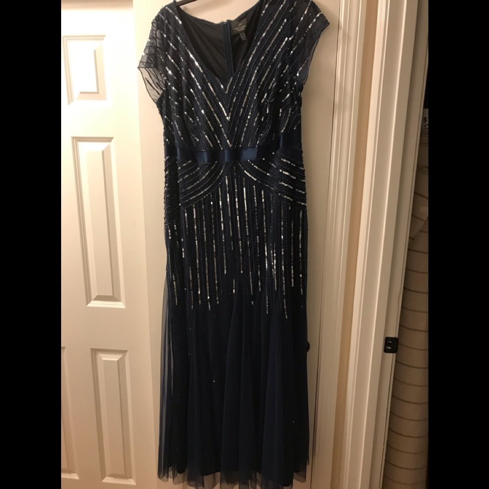 Dark blue formal gown
